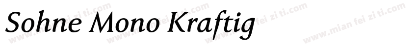 Sohne Mono Kraftig字体转换